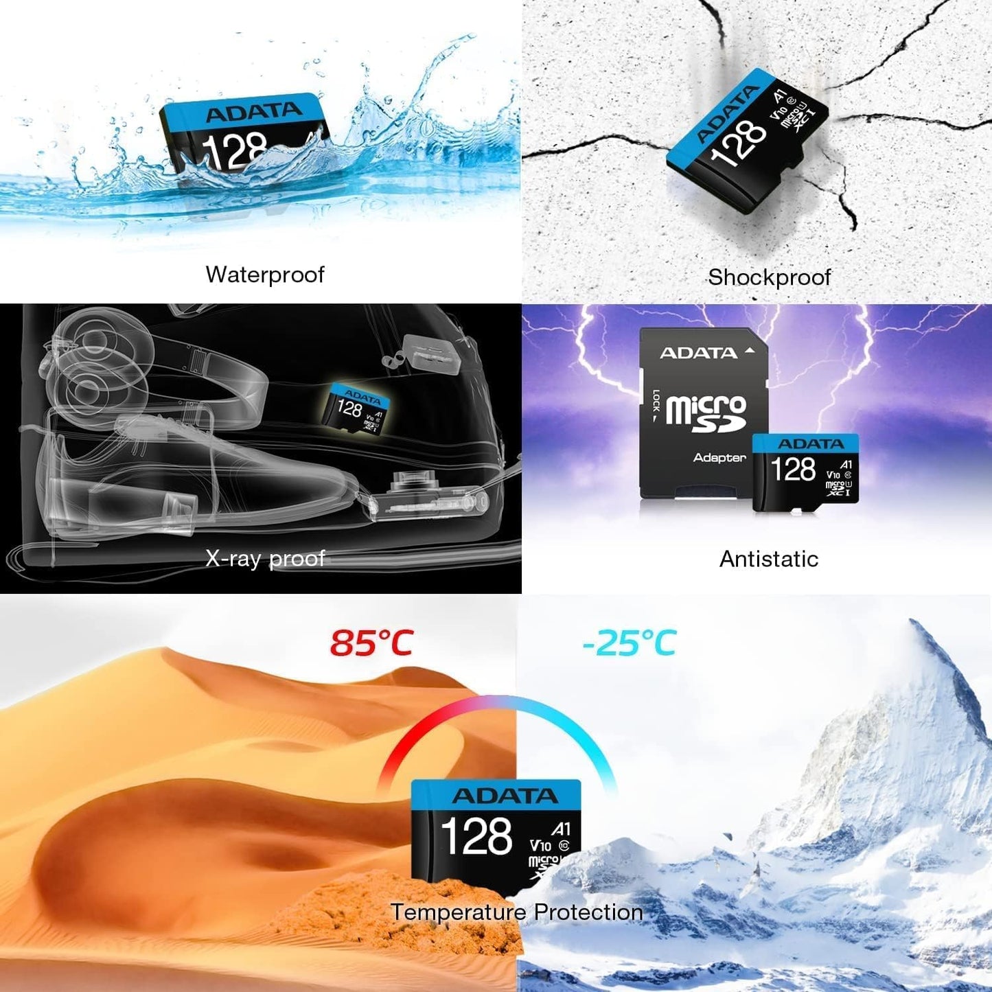 ADATA Premier microSDXC/SDHC UHS-I Memory Card, 128GB