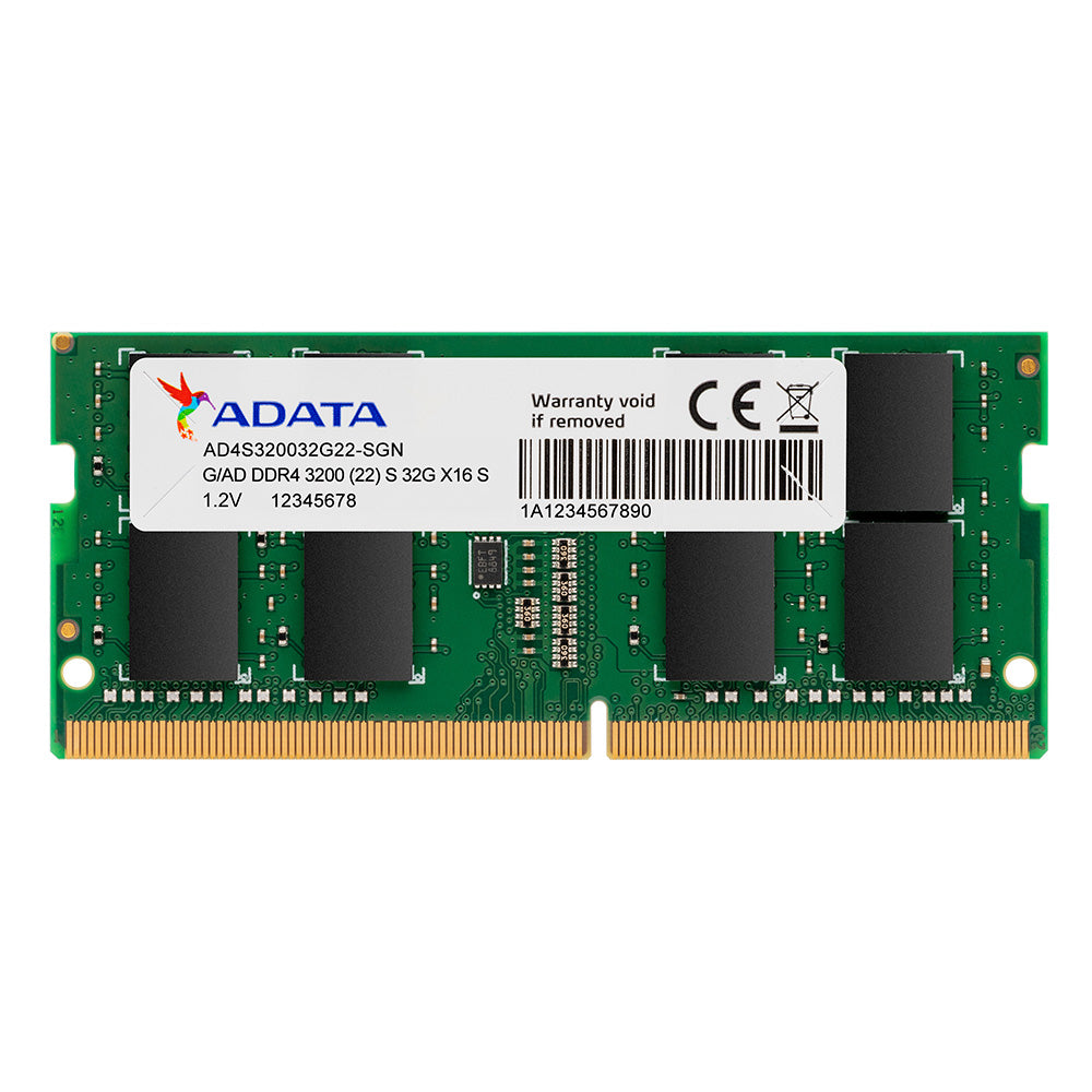 ADATA Premier 32GB Single DDR4 3200MHz CL22 PC4-25600 260-Pin SODIMM Memory