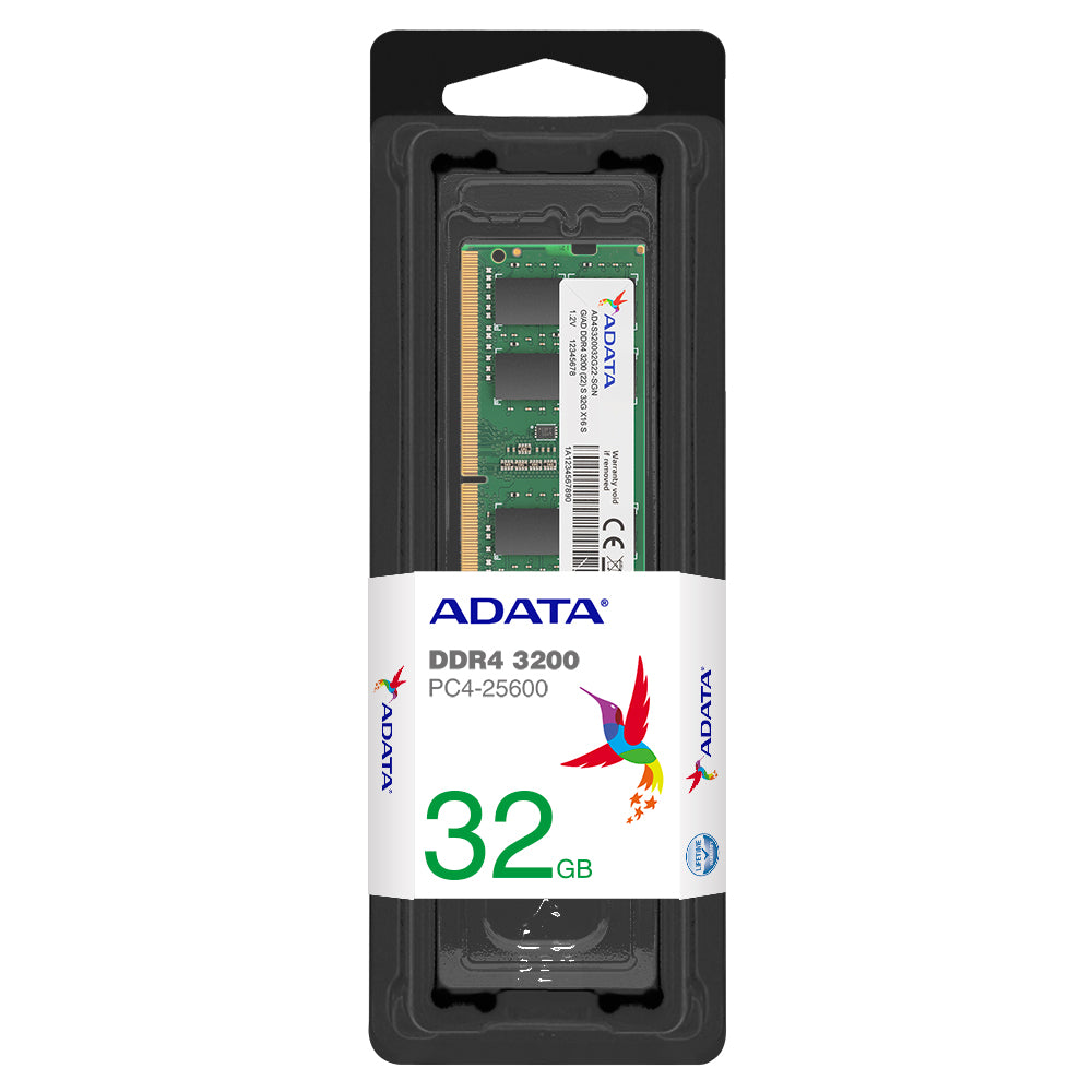 ADATA Premier 32GB Single DDR4 3200MHz CL22 PC4-25600 260-Pin SODIMM Memory