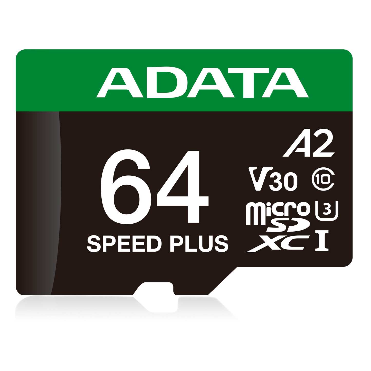 ADATA SPEED PLUS microSDXC UHS-I U3 Class 10 Card, 64GB