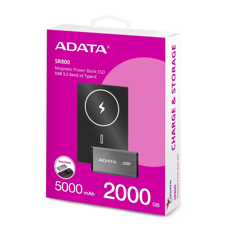 ADATA SR800 Magnetic Power Bank SSD