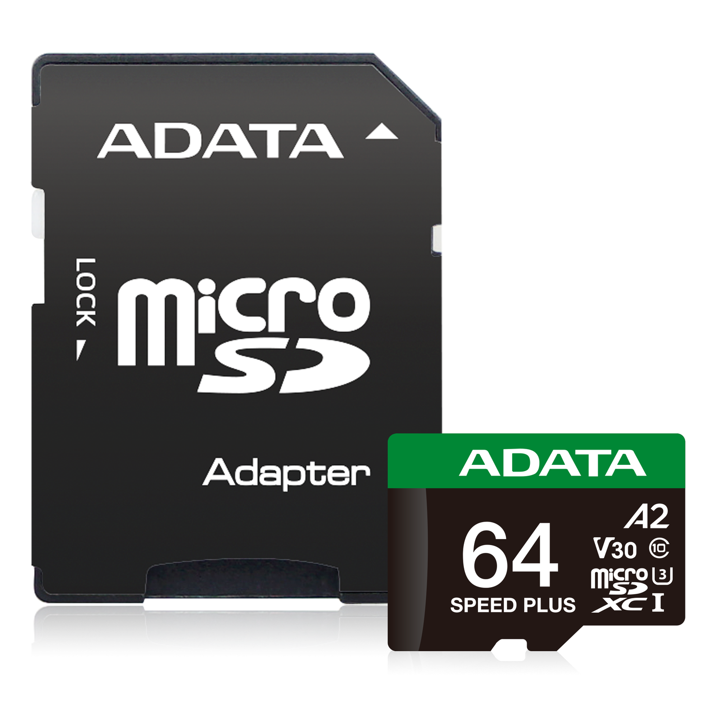 ADATA SPEED PLUS microSDXC UHS-I U3 Class 10 Card, 64GB