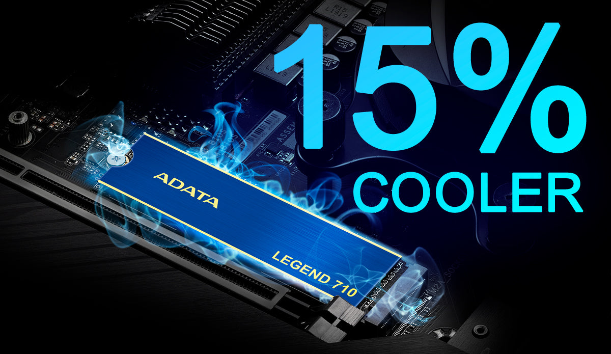 Adata legend 710 | 512 gb | pcie 3. 0 x4 nvme 1. 4 | 2400/1000 mb/s | m. 2 2280 ssd disk 3 Adata legend 710 ssd hladilnik za do 15 odstotkov nižjo temperaturo