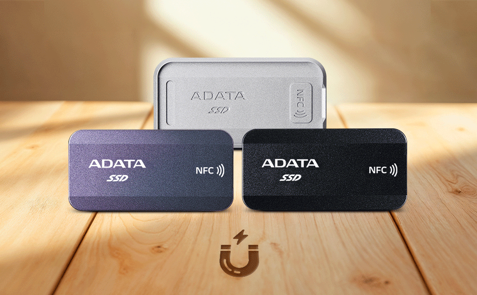 ADATA URBAN TAPSAFE External SSD, Tap Safe, Transfer Fast.